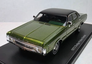 Modelli Neo Scala 1:43 1972 Dodge Polara Fiesta Verde Poly/Nero Top MOLTO RARO!! - Foto 1 di 6