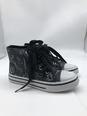 Zapatillas de Lona Rilakkuma 21CM 1.5 Negras Zapatos de caña alta San-X Toreba Importación de Japón Foto 1 de 4