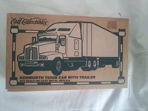 Vntg Ertl "American Red Ball" Kenworth T600B Cab w/Trailer Semi 1:64 Replica - Picture 1 of 16