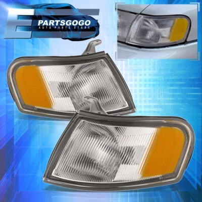 For 95-99 Nissan Sentra 200SX Replacement Chrome Corner Light Parking Lamp LH RH - Image 1 of 4