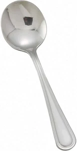 12 Pack round Soup/Bouillon Spoons Stainless Steel, Shangarila Collection - Picture 1 of 1