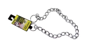 PDQ Silver Chain Steel Dog Collar Large/X-Large (Pack of 10) - Picture 1 of 1