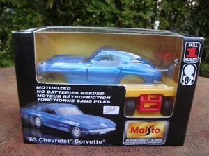 Assembly Line '63 Chevrolet Corvette Die Cast Car Motorized Kit by Maisto (2001) - Picture 1 of 7