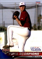 2008 Yuma Scorpions Choice #17 Tyler Pearson Ukiah California CA Baseball Card