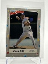 1988 Fleer Star Stickers Nolan Ryan Baseball Card #88 NM-MT FREE SHIPPING