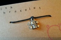 WISH BRACELET SKULL AND CROSSBONES FRIENDSHIP BAND