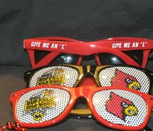 SUNGLASSES-LOUISVILLE CARDINALS- 3 PAIR NEW-BUFFALO WILD WINGS BOWL-NEW - Picture 1 of 1