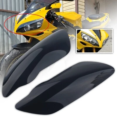 Protector protector de lente de lámpara de faro negro para Yamaha YZF R1 2004-2006 Foto 1 de 4
