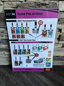 MotoGP Sinopec Oils Press Credentials Sign from 2007 Shanghai Grand Prix - Picture 1 of 5