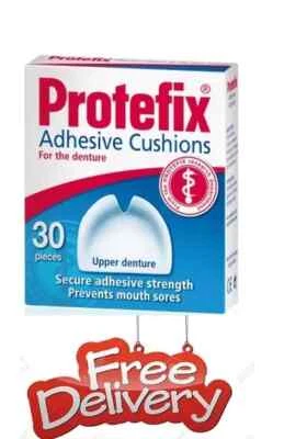 QUEISSER PHARMA Protefix Adhesive Cushions - Denture Pad For The Upper Jaw, Pack Of 30