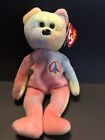 1996 Retired Ty Beanie Baby PEACE Style 4053  Tie Dye Bear Has Tag. Free Ship