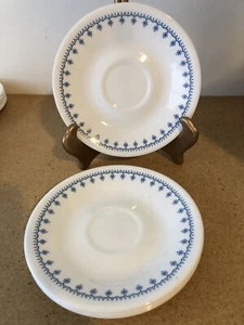 CORELLE UNTERTASSEN SCHNEEFLOCKENUNTERTASSEN BLAU UND WEISS 4er SET - Bild 1 von 3
