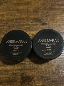 JOSIE MARAN WHIPPED ARGAN OIL BE TRUE UNSCENTED BODY BUTTER TRAVEL 2 OZ - 2 Pack - Picture 1 of 1