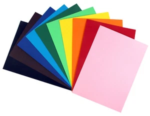 Papier épais de couleur 220g A5 10 couleurs assorties - Imagen 1 de 2