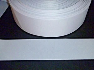 Grosgrain Ribbon White 2 1/4 Inches Wide 100 Yards Free Shipping - Picture 1 of 1