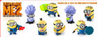 MCDONALD'S 2013 TOY DM2 DESPICABLE ME 2 MINION USA VERSION SET OF 8 NEW SEALED