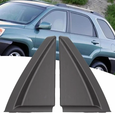 Ajuste para Kia Sportage 2005-2010 2x puerta trasera izquierda y derecha exterior moldura Delta Foto 1 de 4