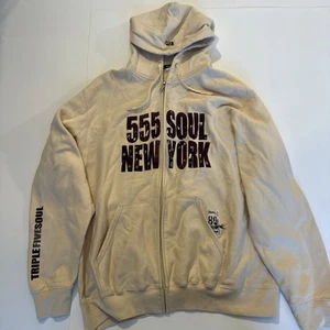 VINTAGE Triple Five Soul Hoodie Size XLarge Xl Cream Color Rare Clean!! - Picture 1 of 6