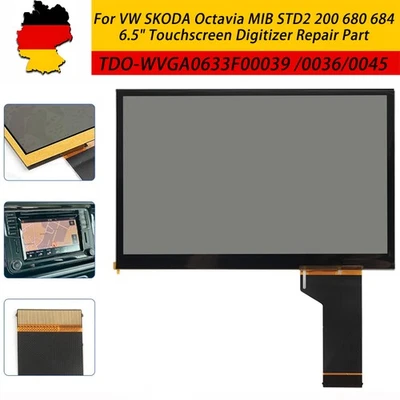 6,5'' LCD Touchscreen Digitizer für VW T6 Skoda MIB STD2 680 200 200B Radio DE - Bild 1 von 4
