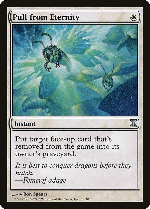Pull from Eternity 1x FOIL TSP MTG Time Spiral Uncommon NM-MT white - Image 1 of 1