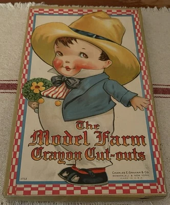 Juego recortado vintage Charles Graham The Model Farm - sin usar - caja Foto 1 de 4