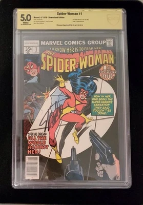 SPIDER-WOMEN #1 CBCS 5.0 WHITE PAGES WITNESSED SIGNATURE STAN LEE. - Image 1 of 3