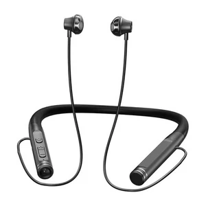 Neckband Bluetooth Headphones Wireless Earbuds with Microphone Flashlight Aro... - Picture 1 of 6