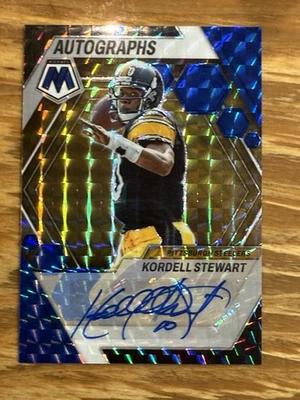 Mosaico de fútbol americano Panini 2023 autógrafo azul automático Kordell Stewart automático #’d/99 Foto 1 de 2