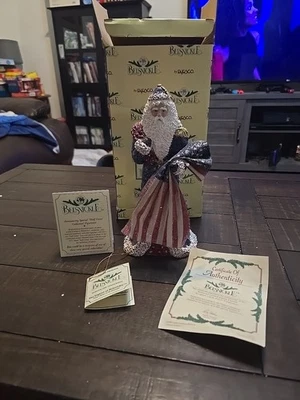 Belsnickle Patriotic Santa, Enesco, 9 3/8" - Image 1 of 4