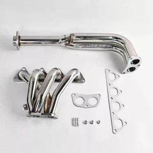 For 90 91 Acura Integra DA6 LS RS GS B18 Stainless Steel Header Manifold Exhaust - Foto 1 di 6