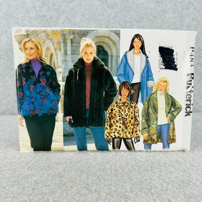 Butterick P483 3258 Loose Jacket w Hood Collar Pockets Misses Size 14 18 Pattern - Image 1 of 4