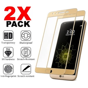 2X Full Coverage Tempered Glass For LG G5 Screen Protector Cover - Picture 1 of 5