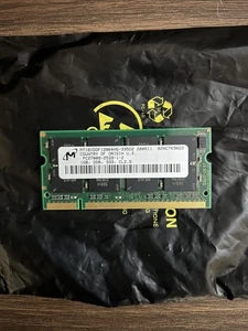  1GB Micron PC2700 DDR 333MHz 200Pin Sodimm Memory Laptop RAM 1 Gx2 CL2.5 - Picture 1 of 1