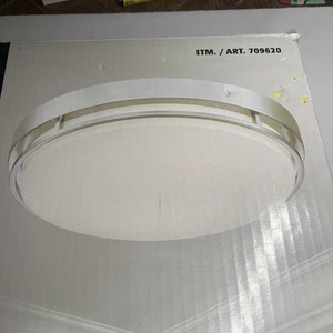 Altair Lighting 14in LED Decorative Energy Saving Flushmount Brush Nickel New - Picture 1 of 4