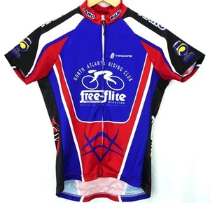 FREE FLITE HINCAPIE FULL ZIP SHORT SLEEVE CYCLING JERSEY NORTH ATLANTA WOMENS M - Picture 1 of 9