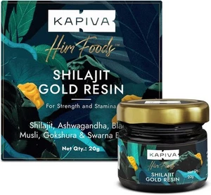 Kapiva Shilajit Gold Resin | Helps in Boosting Stamina | Contains 24 Carat Gold - Picture 1 of 6