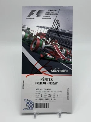 Boleto firmado por Lewis Hamilton/Fernando Alonso Budapest con certificado de autenticidad Foto 1 de 3