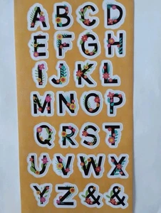 1 Aufkleber-Bogen (sticker)  -Buchstaben- - Bild 1 von 1