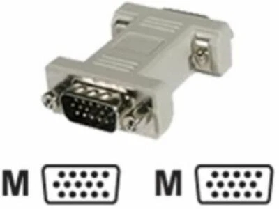 JOB LOT QTY 9 15pin SVGA/VGA Gender Chang Adapter COUPLER M to M 15 pin HD15 - Image 1 of 4
