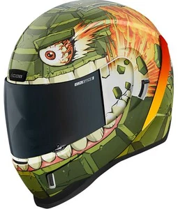 Icon Airform Grenadier Motorcycle Helmet Green - Picture 1 of 4
