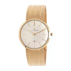 JUVENIA 14K SOLID GOLD MENS WATCH MANUAL RUNNING 69.4GR - Picture 1 of 10