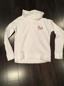 Pullover Victoria's Secret ROSA Black Friday exclusivo cuello capucha blanco talla XS - Imagen 1 de 4