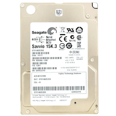Hard Drive Fujitsu A3C40137890 146GB SAS II 15000 Rpm 2.5'' Inch ST9146853SS - Image 1 of 4
