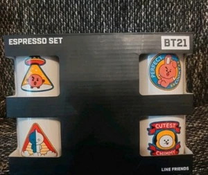BTS Tassen Espressotasse BT21 Kpop doppelseitig - Bild 1 von 2