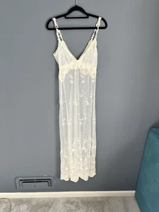 Claire Pettibone M Kleid Gown Dessous transparente Spitze lang kokett Maxi Babydoll - Bild 1 von 6