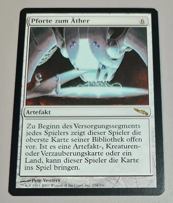 Pforte zum Äther #174/306 (Gate to the Æther) Rare MIRRODIN 2003 DE Mint Vintage - Bild 1 von 4