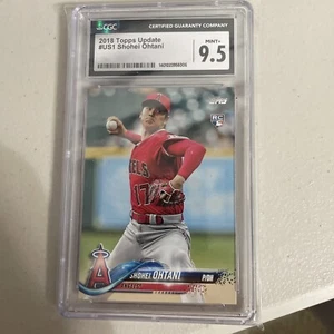 2018 Topps Update Series Pitching US1 Shohei Ohtani Rookie Card CGC 9.5 Angels - Picture 1 of 4