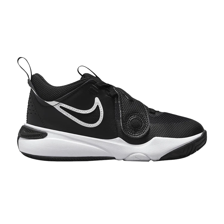 Size 3 (PS) - Nike Team Hustle D11 Low Black White