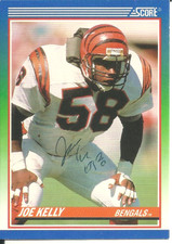 Joe Kelly Cincinnati Bengals/ Washington Personally Autographed Card