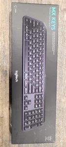 NWOT Logitech MX Keys Advanced Wireless Illuminated Rechargeable Full Keyboard - Picture 1 of 3